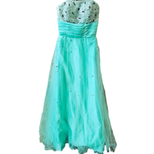 Mint green long formal/prom dress size 0